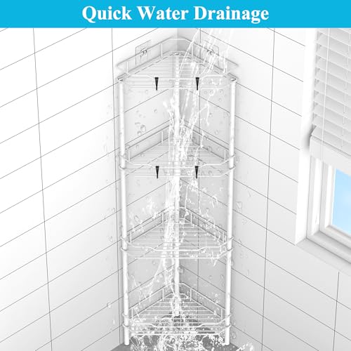 Metal Floor Standing Corner Shower Caddy