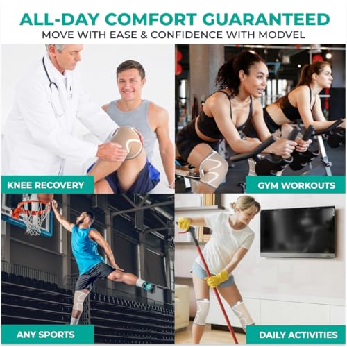 Compression Knee Brace for Women & Men (2 Count)