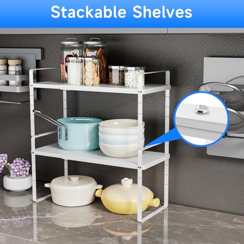 Expandable Cabinet Shelf Organizer (2 Count)