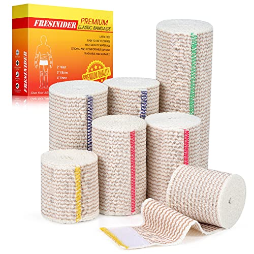 Premium Elastic Bandage Wrap 7 Pack Mix 2 (7 Count)