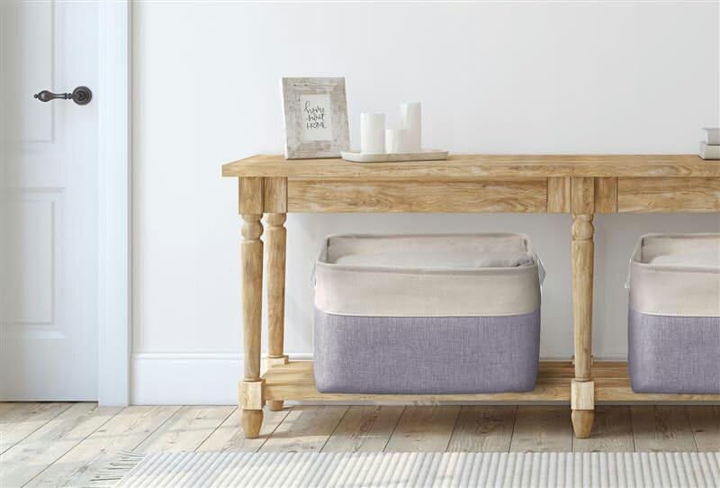 Storage Bins Large Fabric Storage Baskets for Shelves 3 Pack (3 Count)