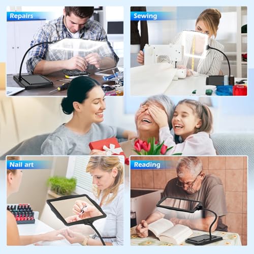 Magnifying Glass with Light and Stand 50 Ultra