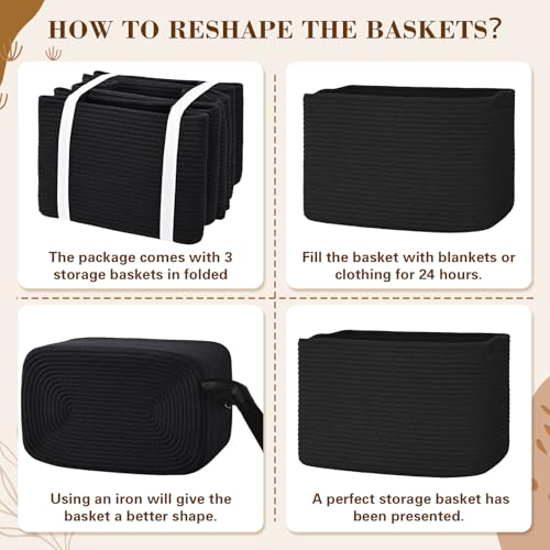 Baskets for Organizing (3 Count)