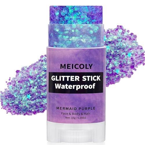 Purple Hair Glitter Stick
