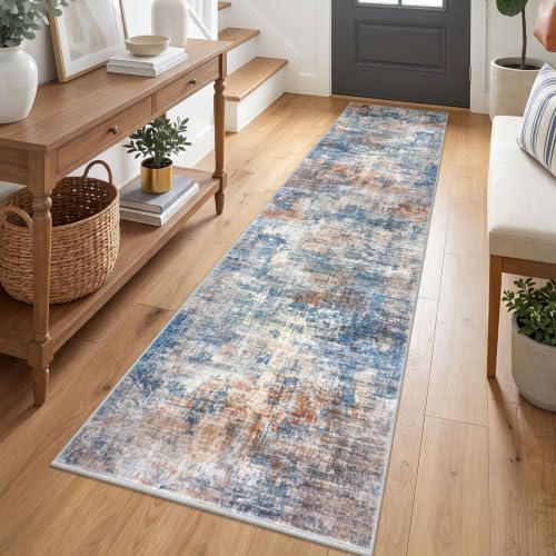 Abstract Runner Rug 2x7 Ft Washable Runners for Hallways (14.8333 Sq Ft)