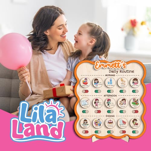 Personalized Wooden Chore Chart for Kids