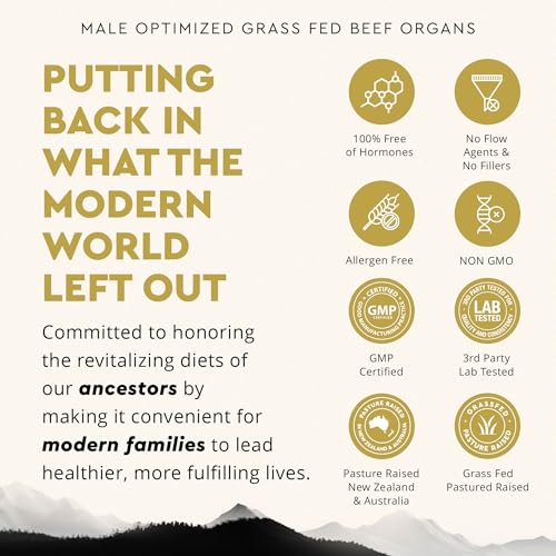 Mofo Men's Beef Organ Capsule Supplement (180 Count)