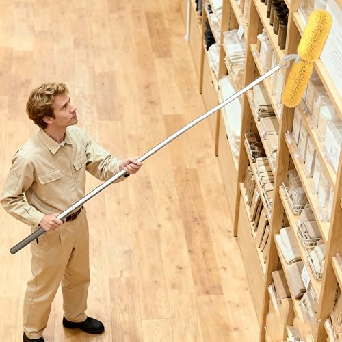Long Handle Dusters for Cleaning with 2 Replacement Heads (3 Count)