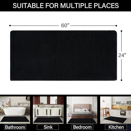 Luxury Bathroom Rug Shaggy Bath Mat 24 x 60 Inch
