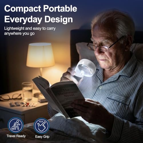 Mobilux LED Handheld Magnifier