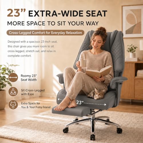 DJ.Wang Big and Tall Office Chair 400lbs