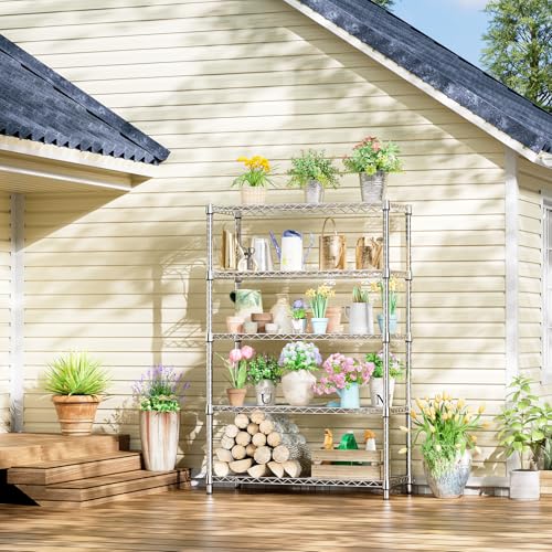 18"in Deep Heavy Duty Industrial Metal Garage Shelving for Laundry Storage