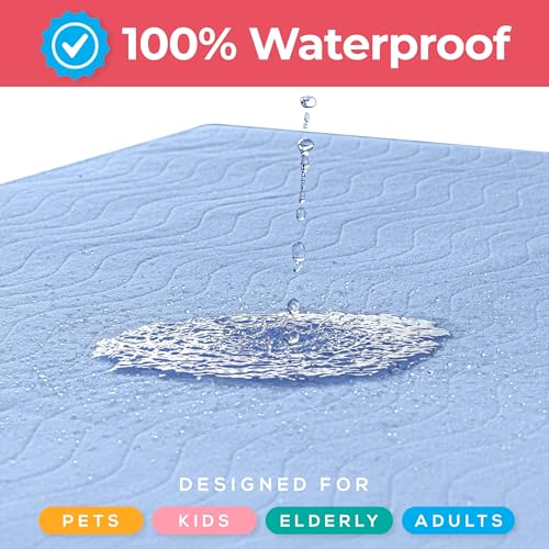 6 Pack Waterproof Reusable Heavy Absorbency Incontinence Bed Pads 34"x36" (6 Count)