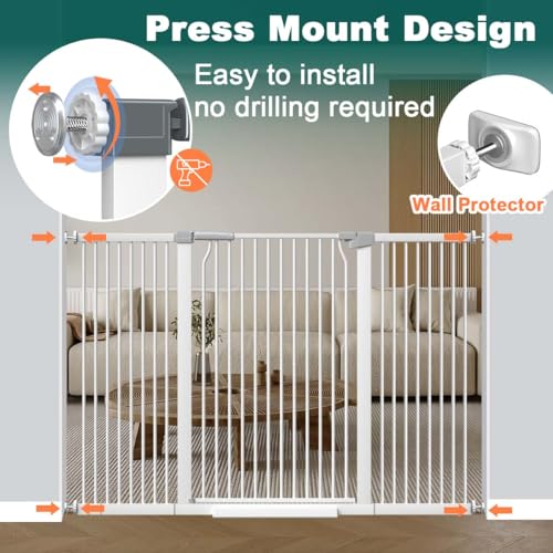 40.5" Tall Baby Gate for Stairs 29.5"