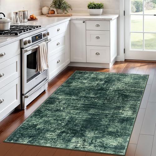 Abstract Area Rug 4x6 Ft Washable Rugs for Entryway Indoor