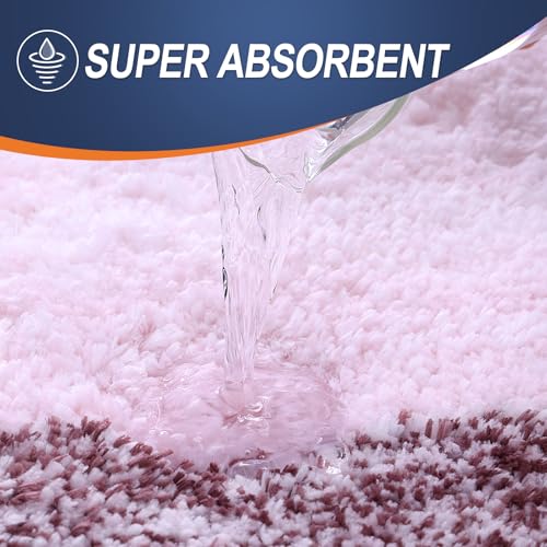Micorfiber Bathroom Rug Set 2 Piece (4 Count)