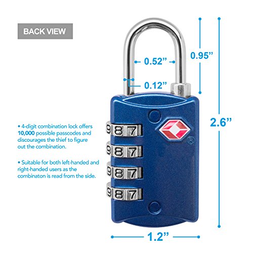 TSA Luggage Locks 2 Pack (2 Count)