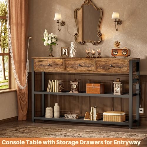 Entryway Table with Outlets