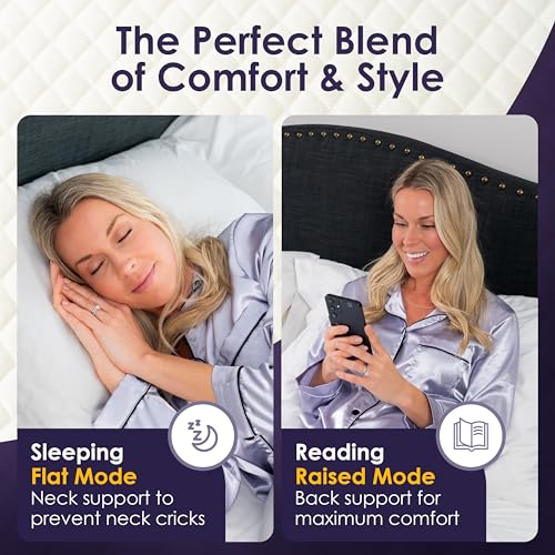 Bed Wedge Pillow for Headboard Gap Up to 7"