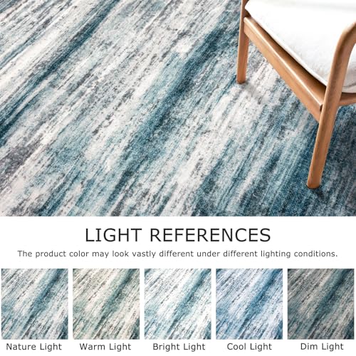 Modern Abstract Runner Rug (14 Sq Ft)