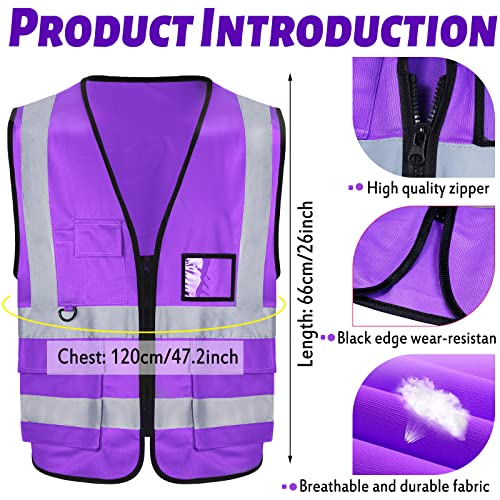 10 Pack Reflective Safety Vests (10 Count)