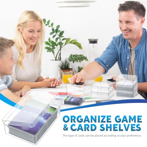 24 Pcs Playing Card Boxes Clear Plastic Deck Cases