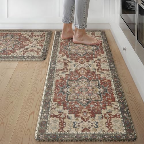 Anti Fatigue Kitchen Mats for Floor 2PCS (2 Count)