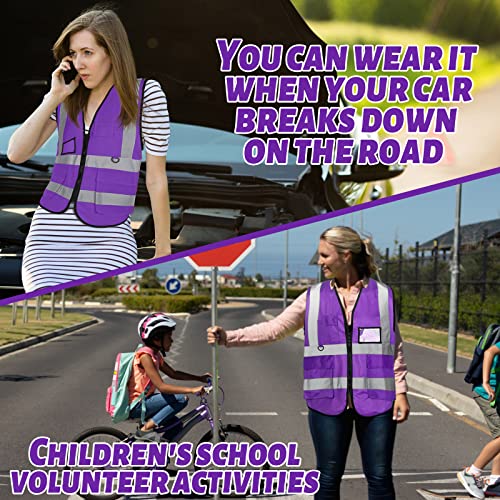 10 Pack Reflective Safety Vests (10 Count)