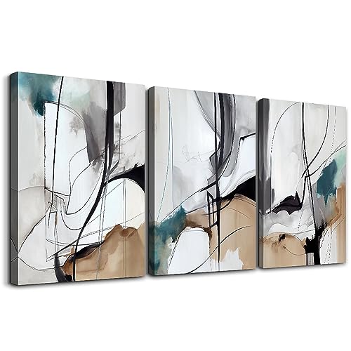 Canvas Wall Art For Living Room Wall Decor For Bedroom Modern Family Canvas Art Office Decor Abstract Wall Paintings Pictures Artwork Ready To Hang Room Home Decorations 12" X 16" 3 Piece (3 Count)