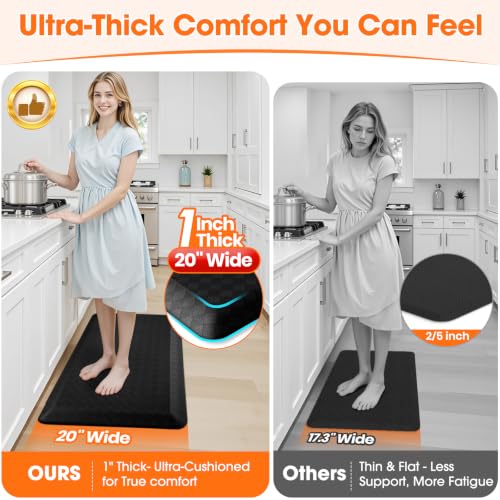 1" Thick Kitchen Mats for Floor
