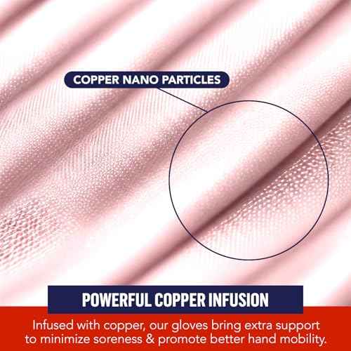 Copper Arthritis Compression Gloves for Women and Men (2 Count)