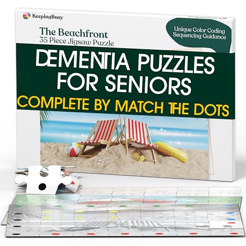 Beachfront Dementia Puzzles Activities for Seniors (35 Count)