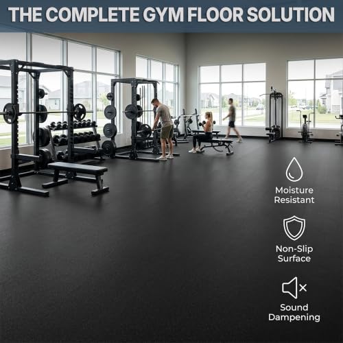 Traxxon by FlooringInc Rubber Gym Flooring Roll