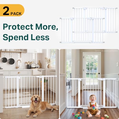 2 Pack 30 54" Baby Gate for Stairs (2 Count)