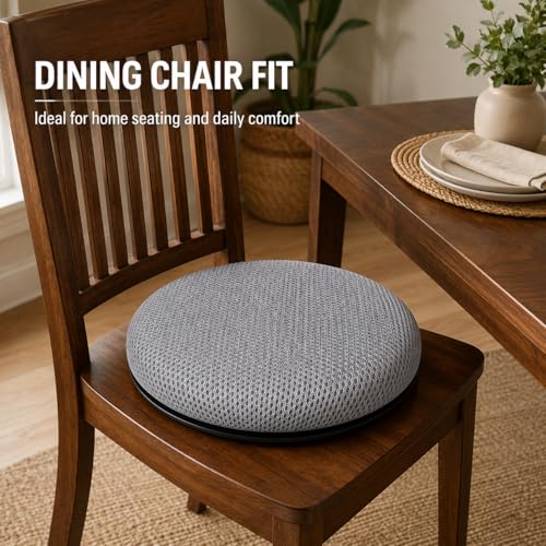iGelComfort Deluxe Gel Swivel Seat Cushion with Supportive Memory Foam 360 Degrees Rotating Seat Cushion for Home