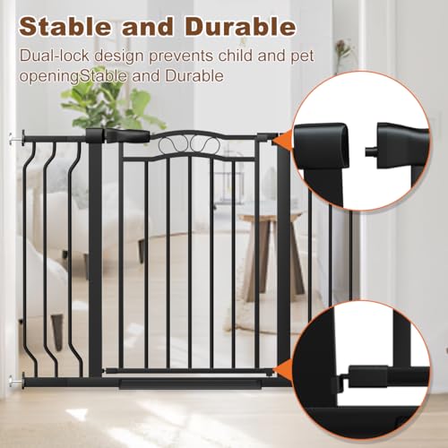 53.1 62.2" Extra Wide Baby Gate for Stairs No Drilling
