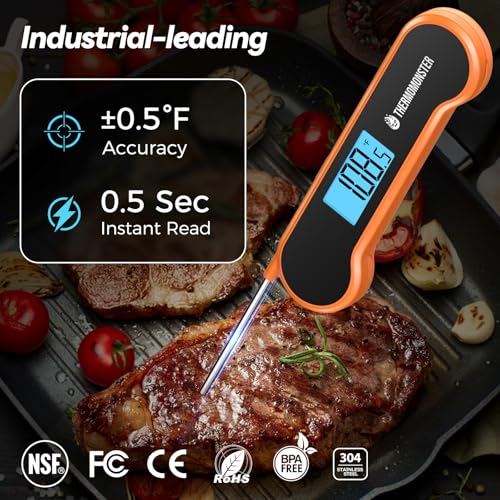 0.5 Sec Instant Read Meat Thermometer Digital for Cooking