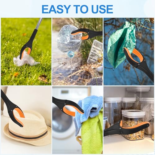 6 Pack 32 Inch Commercial Trash Grabber for Elderly Assist