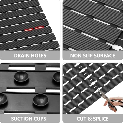 Square Shower Mat for Inside Bathroom
