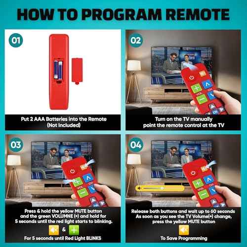 Big Button Universal TV Remote
