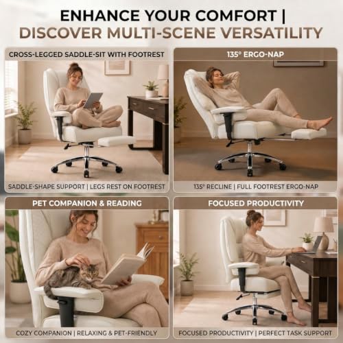DJ.Wang Big and Tall Office Chair 400lbs