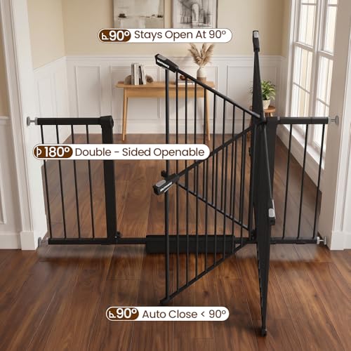 36 58" Extra Wide Baby Gate for Stairs