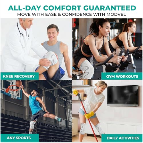 Compression Knee Brace for Women & Men (2 Count)