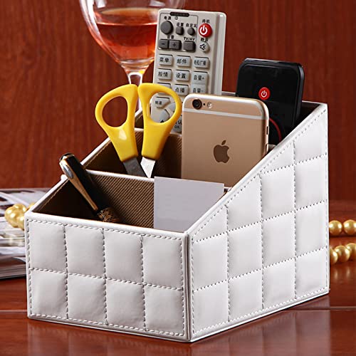Fashionable PU Leather TV Remote Control Holder with 3 Compartments