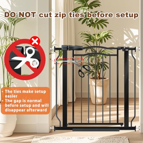53.1 62.2" Extra Wide Baby Gate for Stairs No Drilling