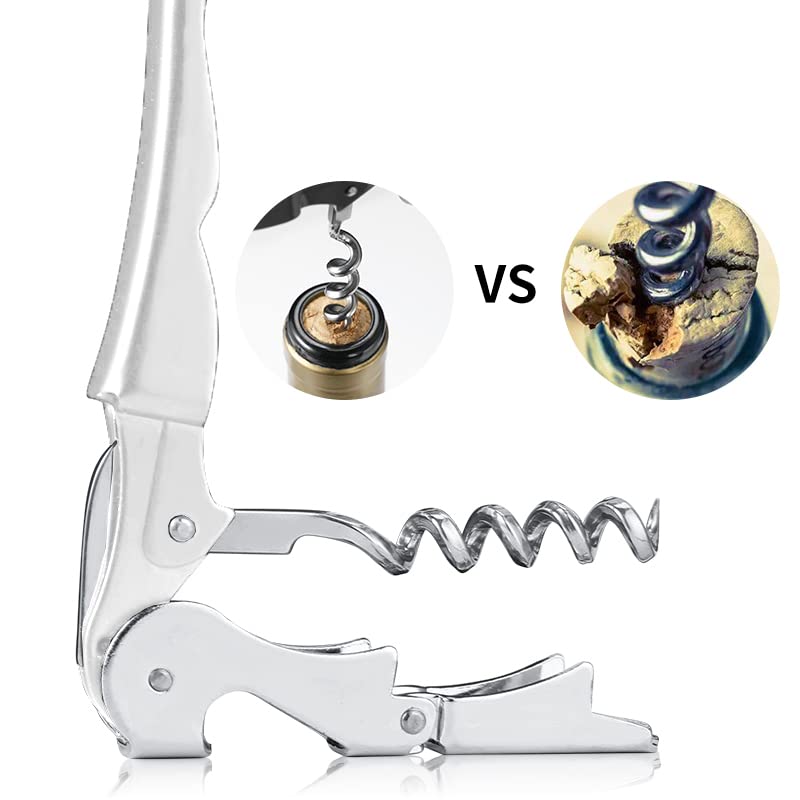 Professional Waiter Corkscrew Wine Openers Set (2 Count)