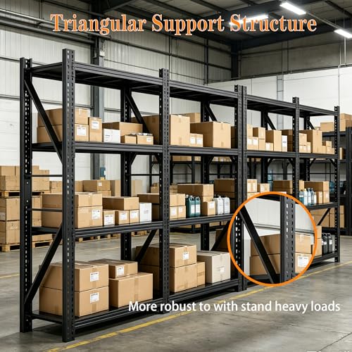 3 Sets Heavy Duty Garage Shelving 73" H 3000LBS Load Capacity