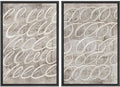 Framed Canvas Print Wall Art Vintage Mid (2 Count)