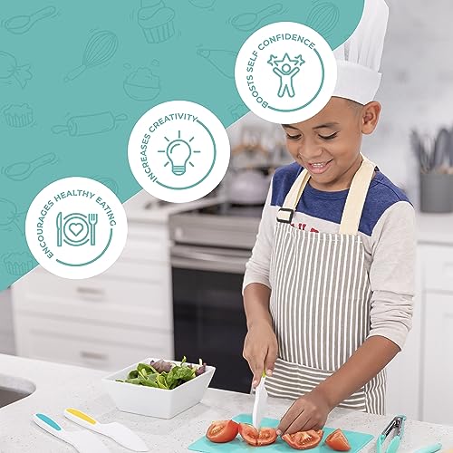 Jr. Kid Safe Knife Set for Real Cooking (3 Count)