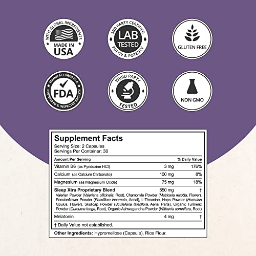 Sleep Xtra Supports Healthy Sleep for Adults (120 Count)